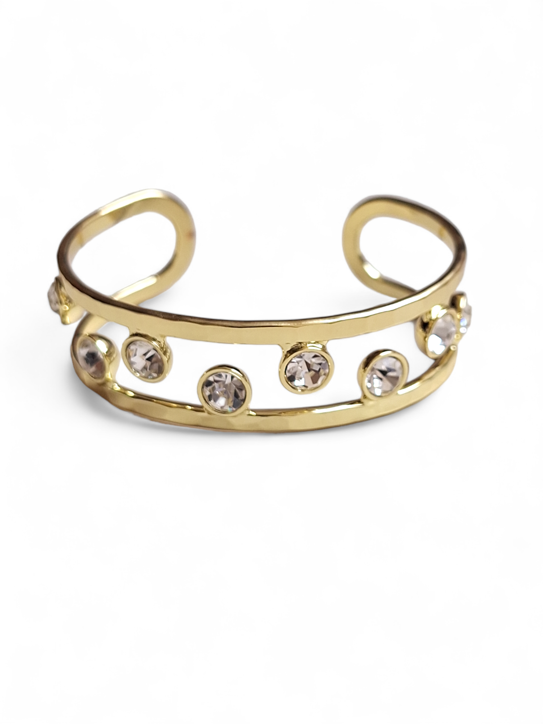 LA AJARA GOLD HANDCUFFS jewellery in 24K gold plating | XAGO Luxe