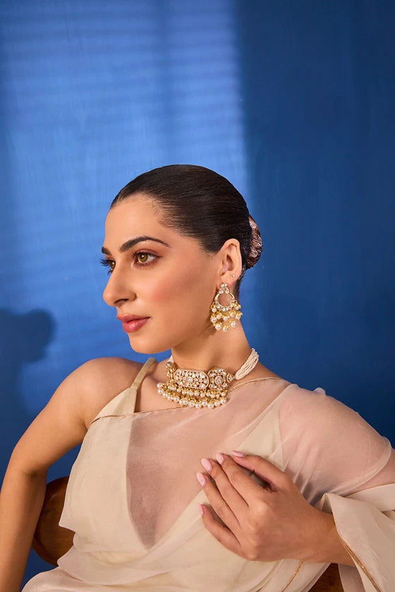 Xago Kundan Pearl Choker Set