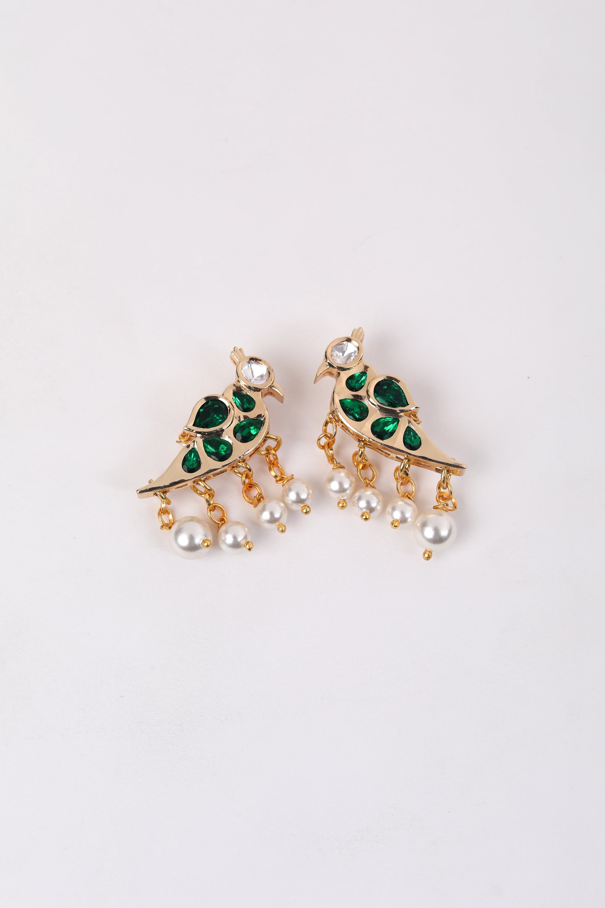 Chidiya Studs jewellery in 24K gold plating | XAGO Luxe