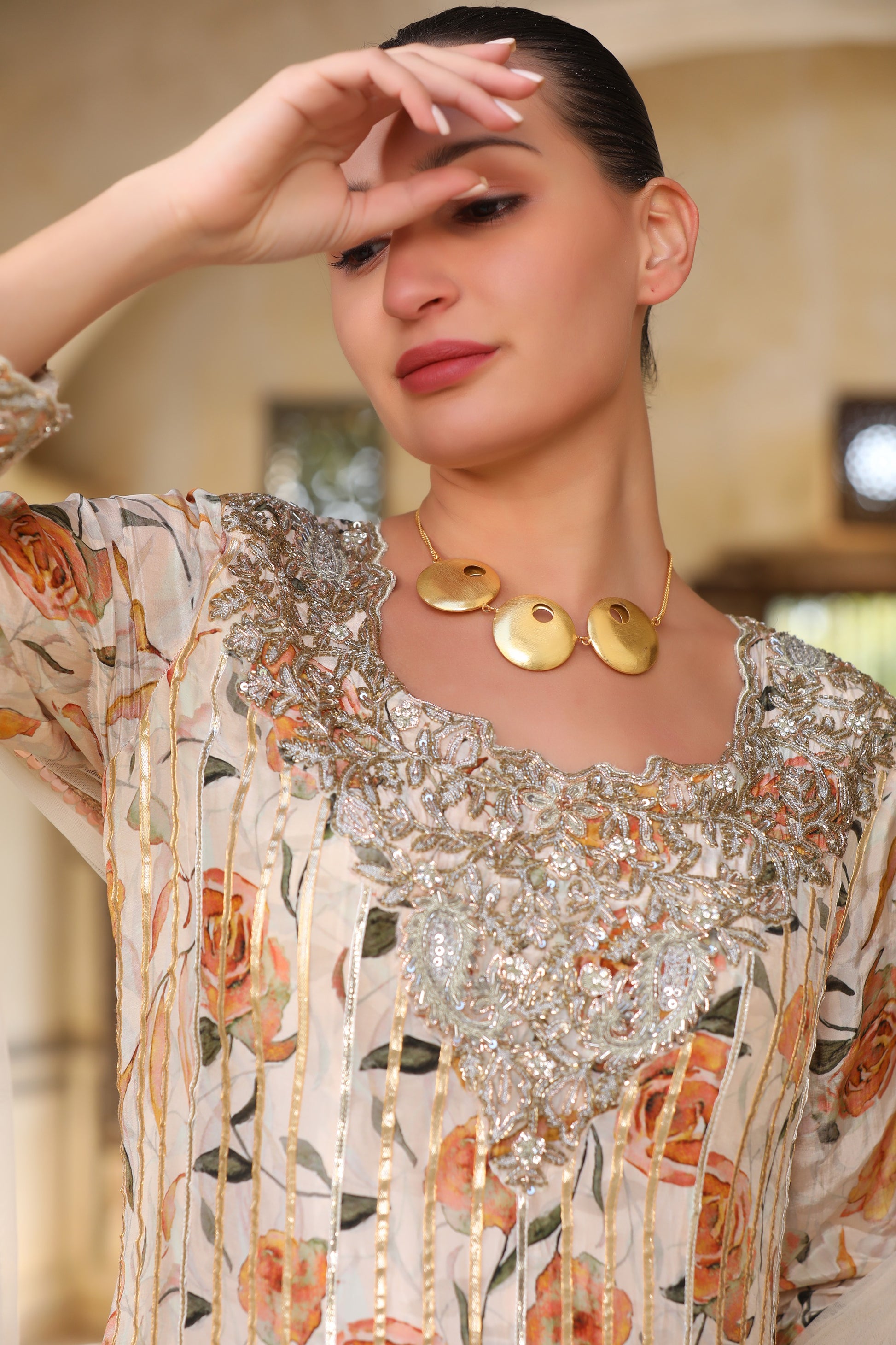 Aurum Necklace jewellery in 24K gold plating | XAGO Luxe