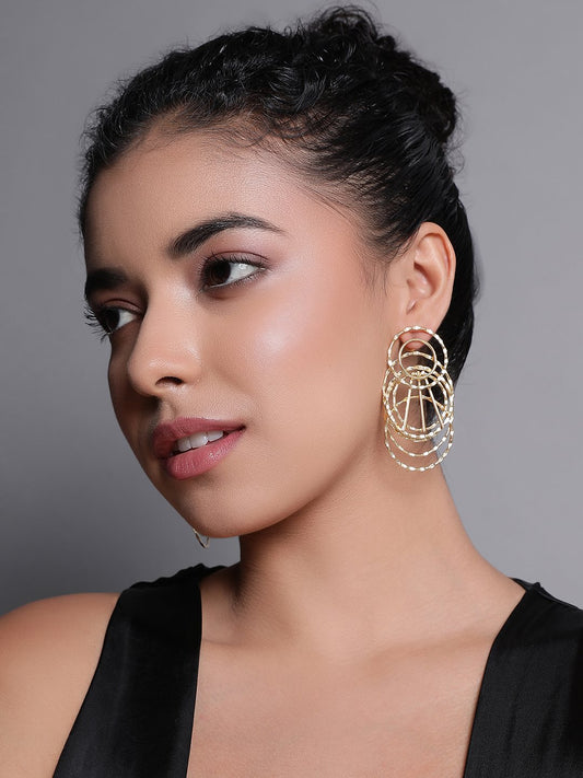 CORDELLA STUDS EARRINGS jewellery in 24K gold plating | XAGO Luxe