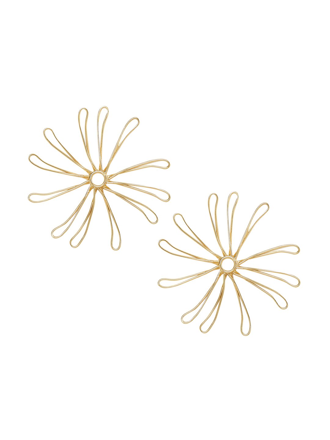 SUFIA STUDS EARRINGS jewellery in 24K gold plating | XAGO Luxe