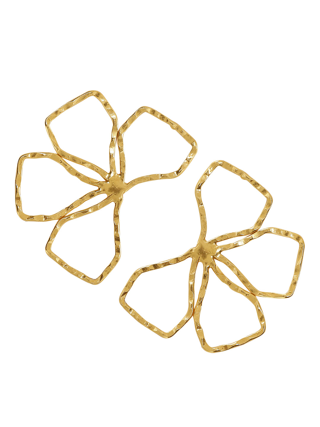 FLORITE STUDS EARRINGS jewellery in 24K gold plating | XAGO Luxe