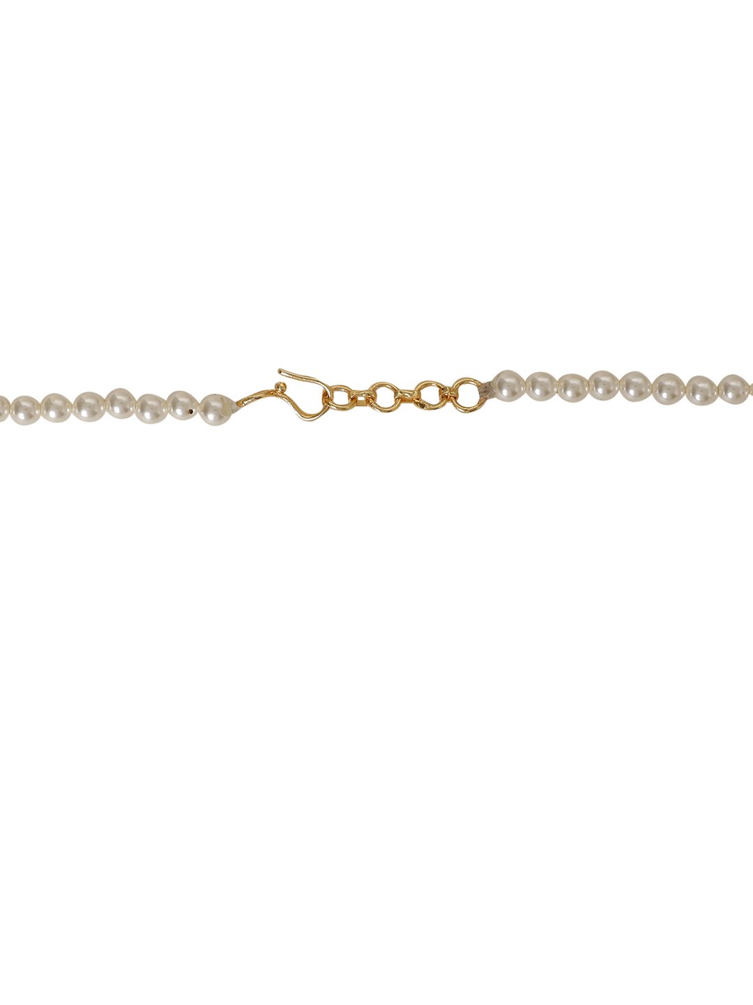 LE SELAS ROSE QUARTZ & KUNDAN NECKLACE