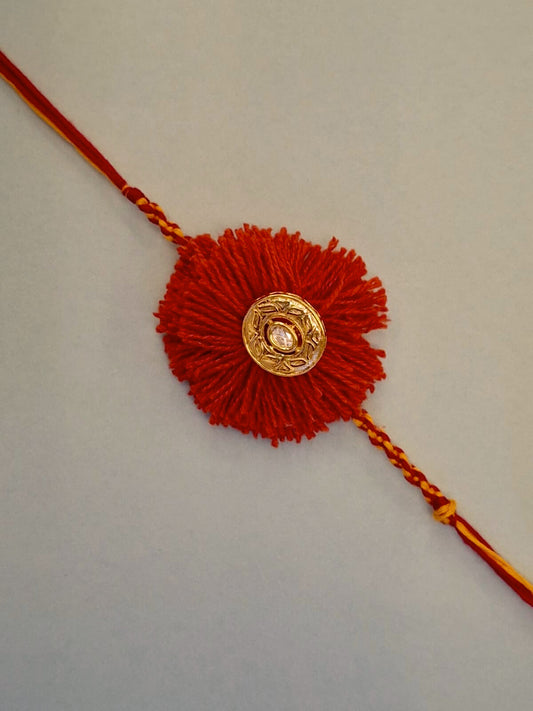 Vedic Rakshana Rakhi designer jewellery in 24K gold plating | XAGO Luxe