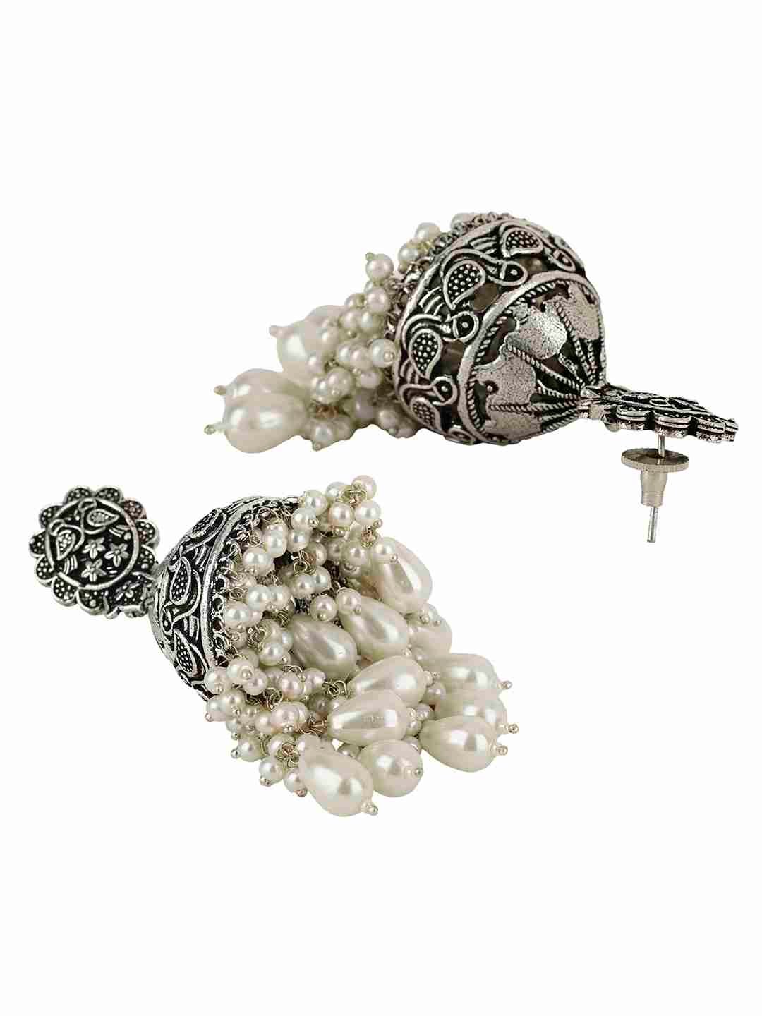 TARIKA  SILVER PLATED EARRINGS jewellery in 24K gold plating | XAGO Luxe