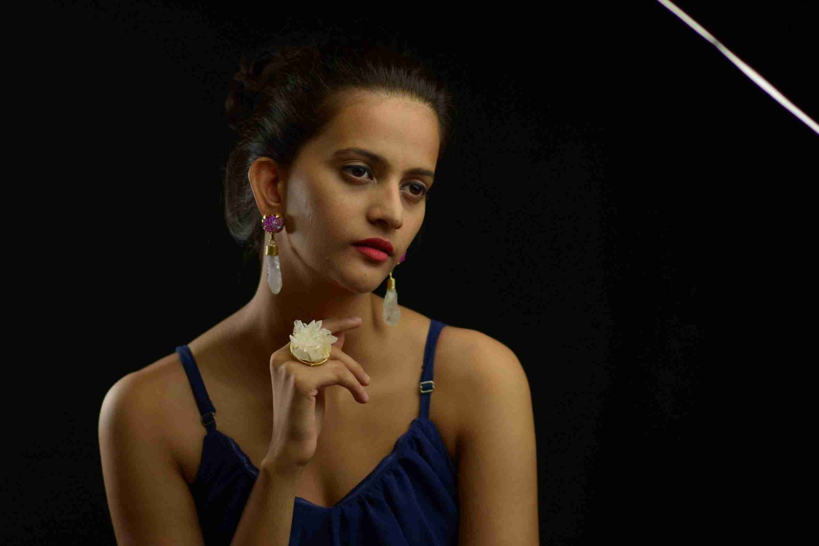 WHITE DRUZY RING jewellery in 24K gold plating | XAGO Luxe