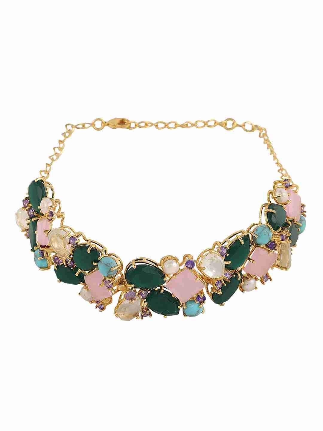 REBINA ROSE QUARTZ NECKLACE