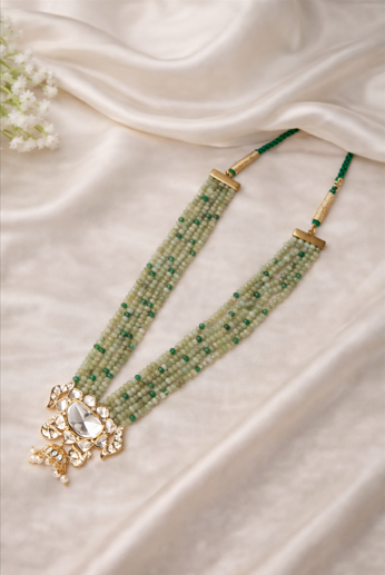 Zariya Verde Polki Multi-Strand Necklace
