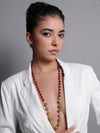 LE DAMON GOLD BEADS NECKLACE jewellery in 24K gold plating | XAGO Luxe