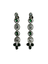 Ridhima GREEN TEARDROP SHAPED DROP EARRING