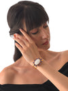 ANA AMETHYST & MOTHER OF PEARL BRACELET jewellery in 24K gold plating | XAGO Luxe