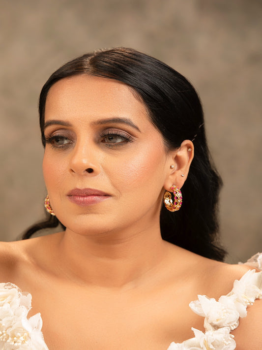 Prakriti Pink Studs Earrings