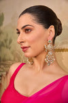 Xago Polki Pearl Tiered Statement Earrings