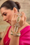 Xago Royal Kundan Polki Pearl Hathphool