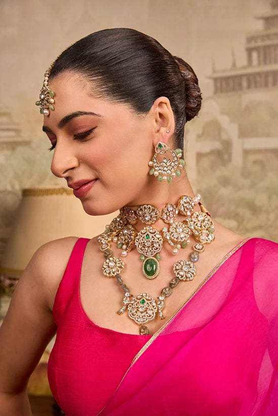 Pushpatika — Xago Traditional Kundan Floral Maang Tikka