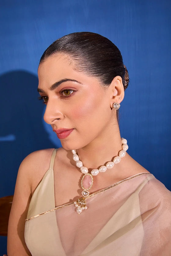 Xago Contemporary Baroque Pearl Choker Necklace Set