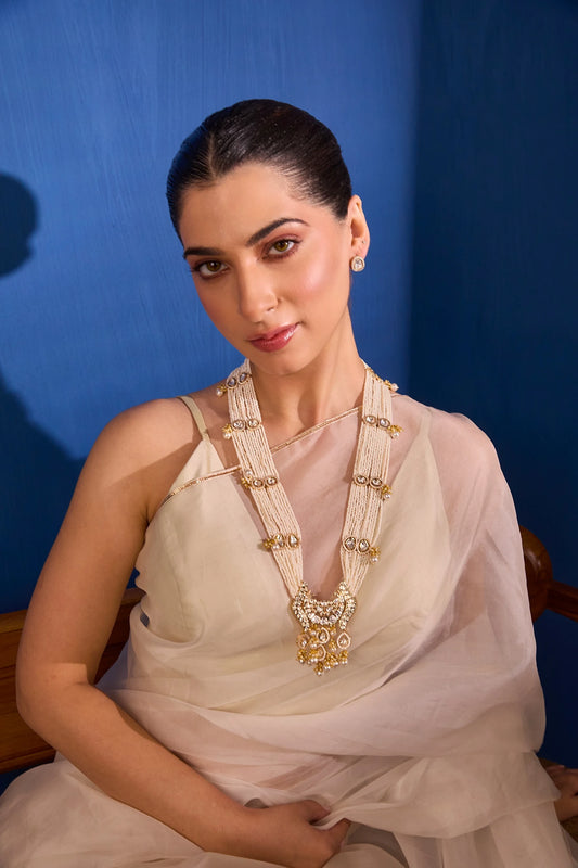 Prabha — XAGO Shahi Noor Necklace in 22K gold-plated brass, handcrafted by XAGO