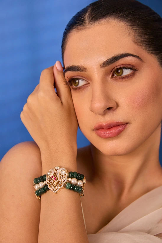 Xago Kundan Pearl Bracelet