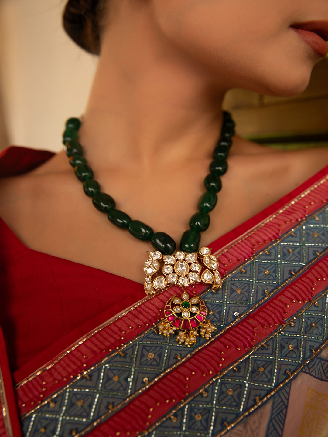 Sunehri Sheesh Necklace