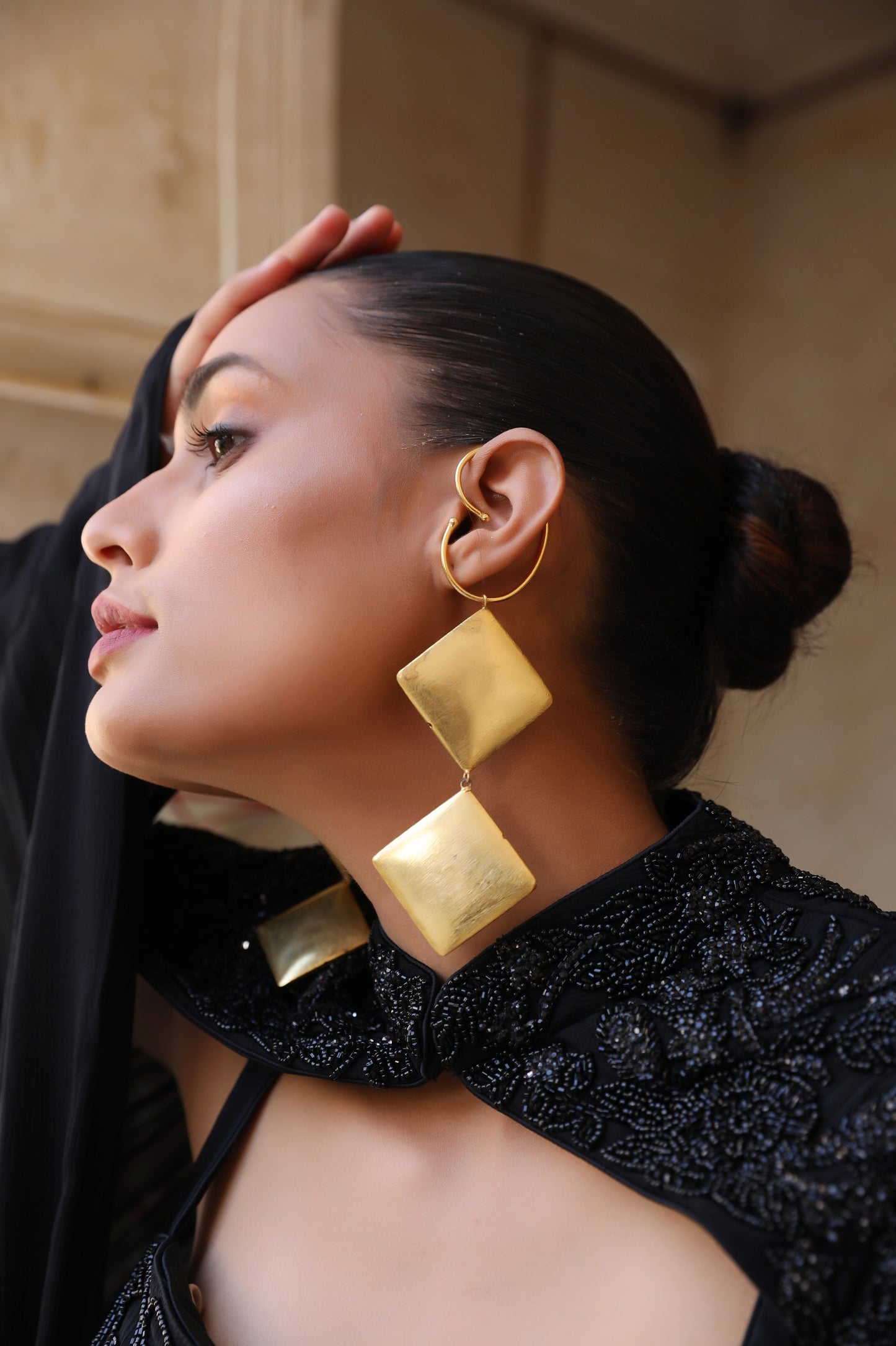 Lustrous Love Earcuffs