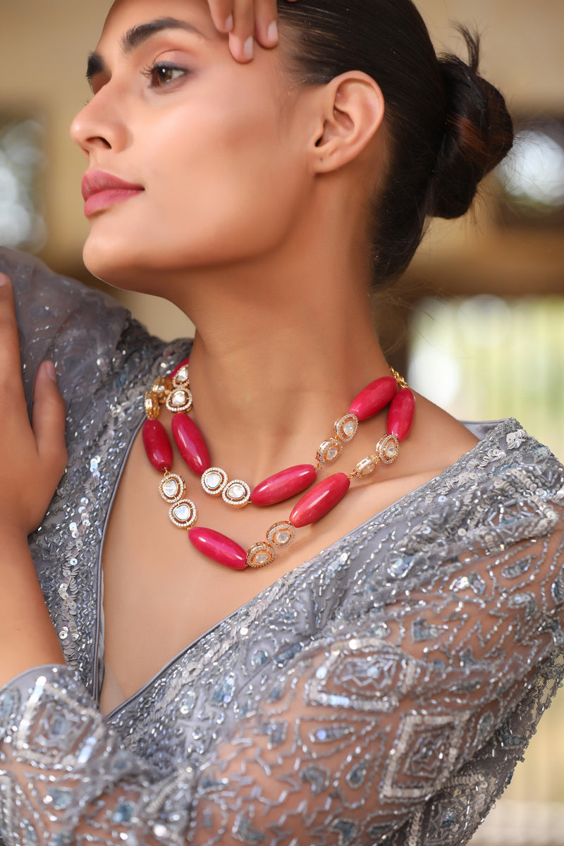 Begum Statement Necklace jewellery in 24K gold plating | XAGO Luxe