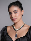 LE BATEL PEARL & KUNDAN NECKLACE jewellery in 24K gold plating | XAGO Luxe