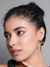 FLORITE STUDS EARRINGS jewellery in 24K gold plating | XAGO Luxe