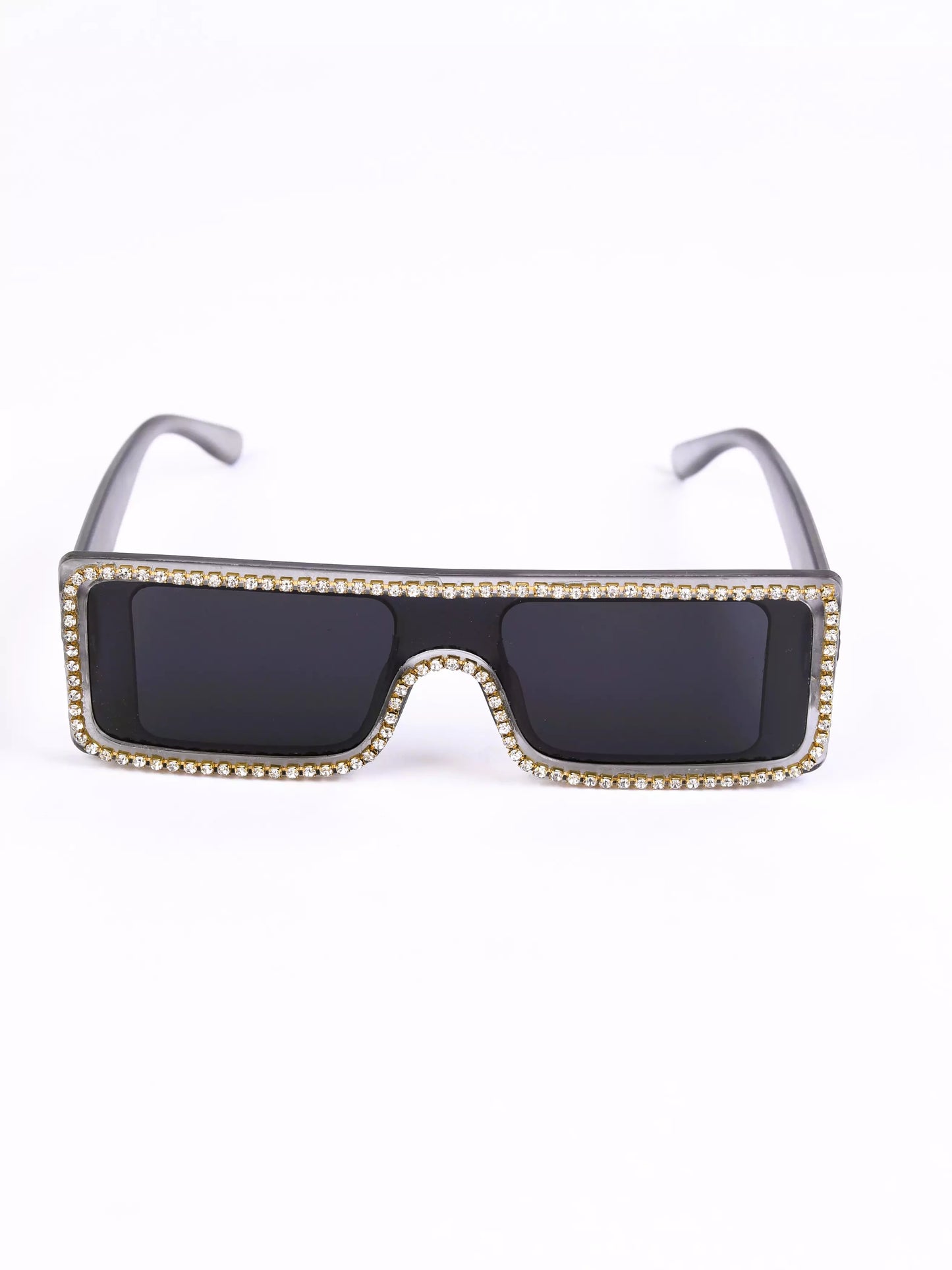 Xago BlingVue Sunglasses | Crystal-Embellished Oversized Statement Shades