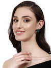 SEIRA BLUE TOPAZ GOLD PLATED STUDS jewellery in 24K gold plating | XAGO Luxe
