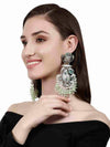 AKOYA SILVER PLATED DANGLER EARRINGS jewellery in 24K gold plating | XAGO Luxe