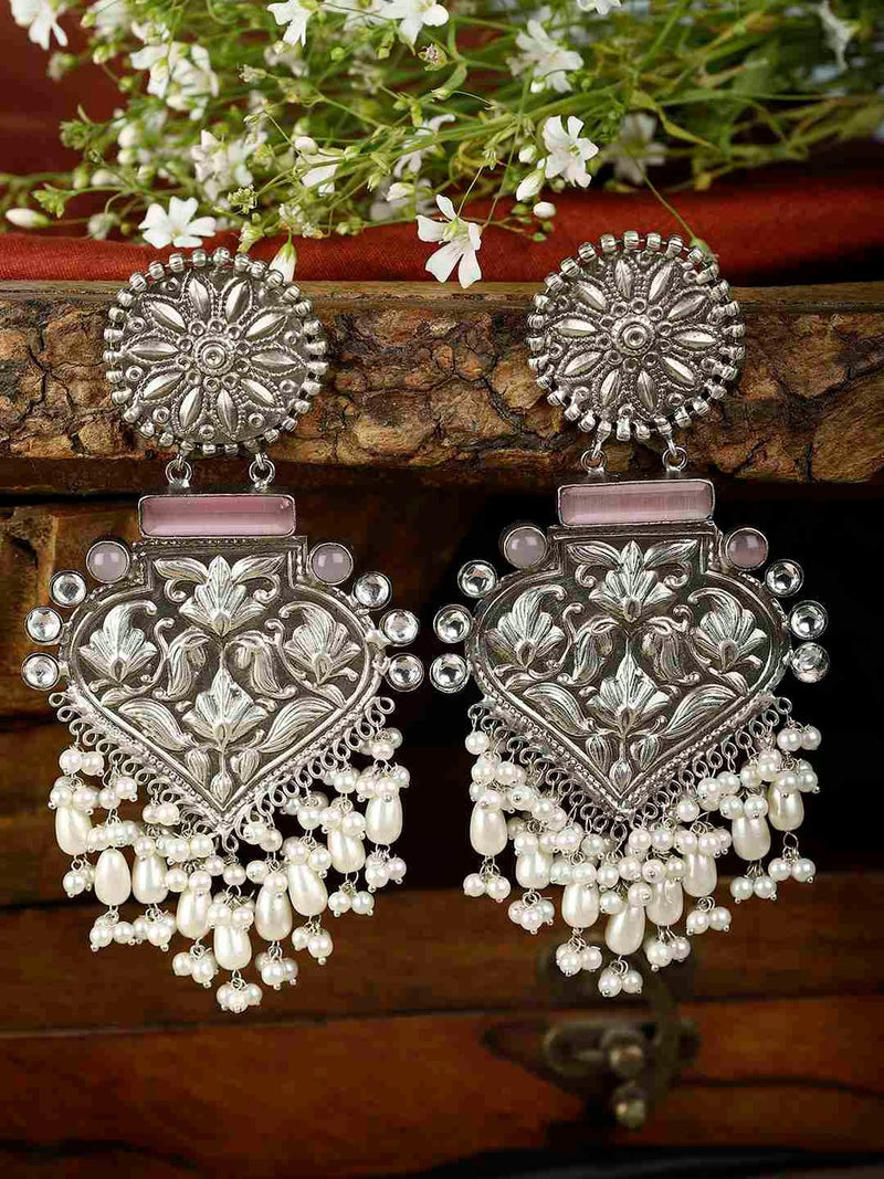 HASMITA SILVER PLATED EARRINGS jewellery in 24K gold plating | XAGO Luxe
