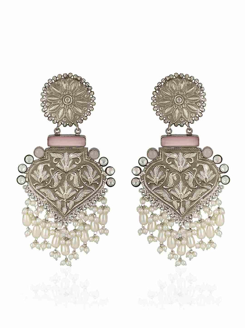 HASMITA SILVER PLATED EARRINGS jewellery in 24K gold plating | XAGO Luxe