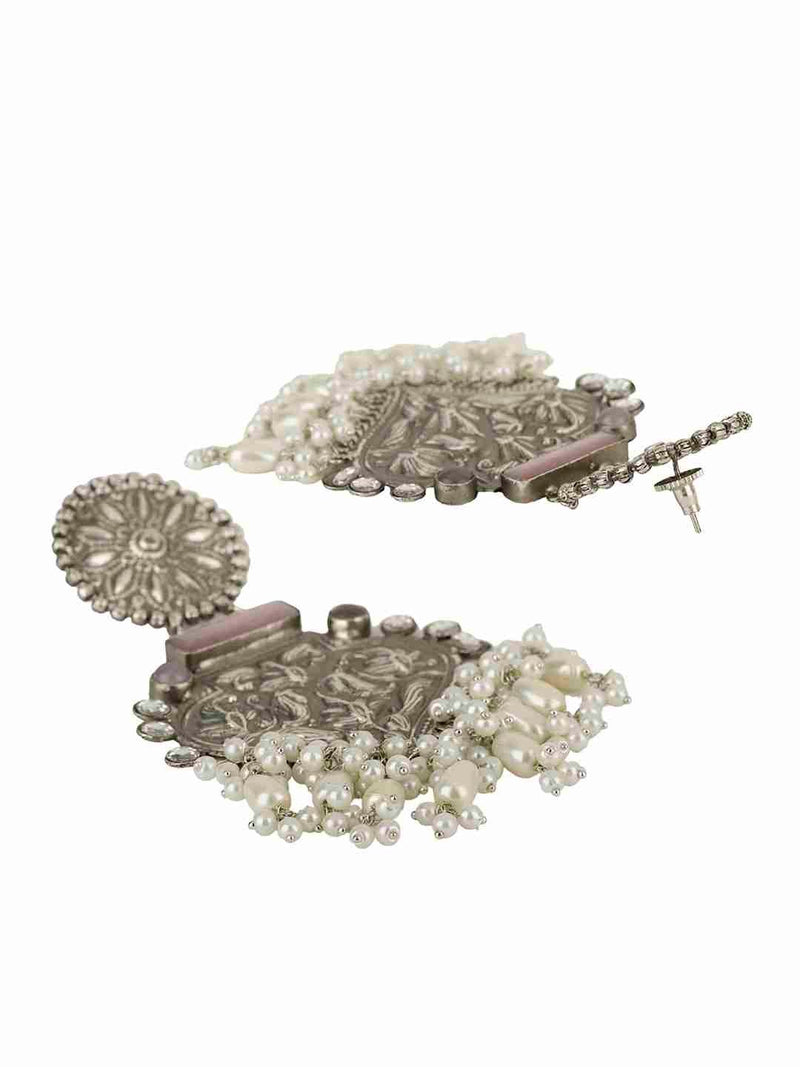 HASMITA SILVER PLATED EARRINGS jewellery in 24K gold plating | XAGO Luxe