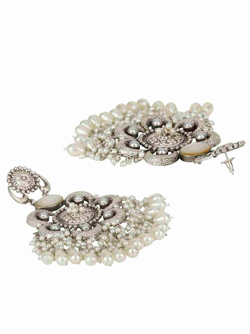ISHITA SILVER PLATED EARRINGS jewellery in 24K gold plating | XAGO Luxe