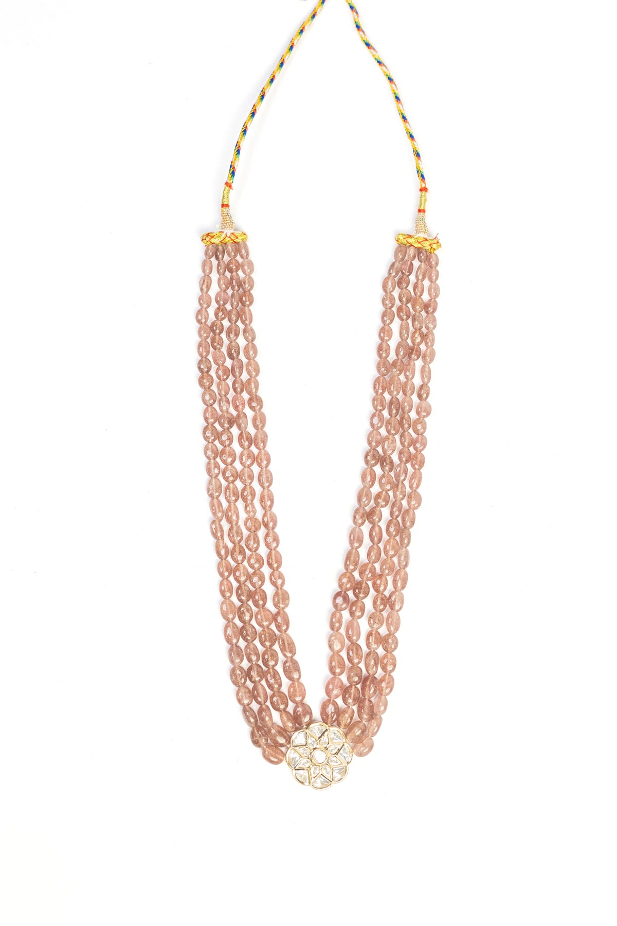 XAGO Blush Multi-layerCascade Crystal Necklace