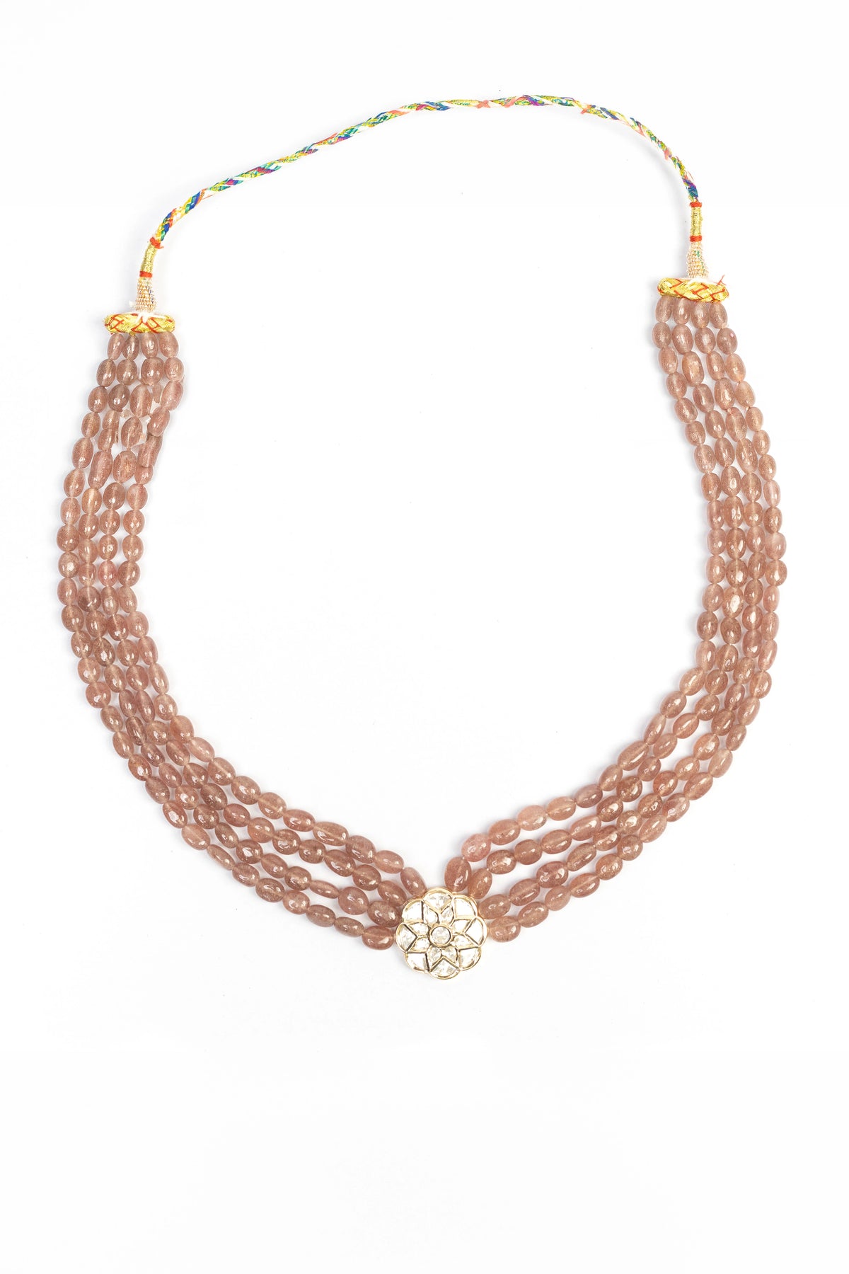 XAGO Blush Multi-layerCascade Crystal Necklace