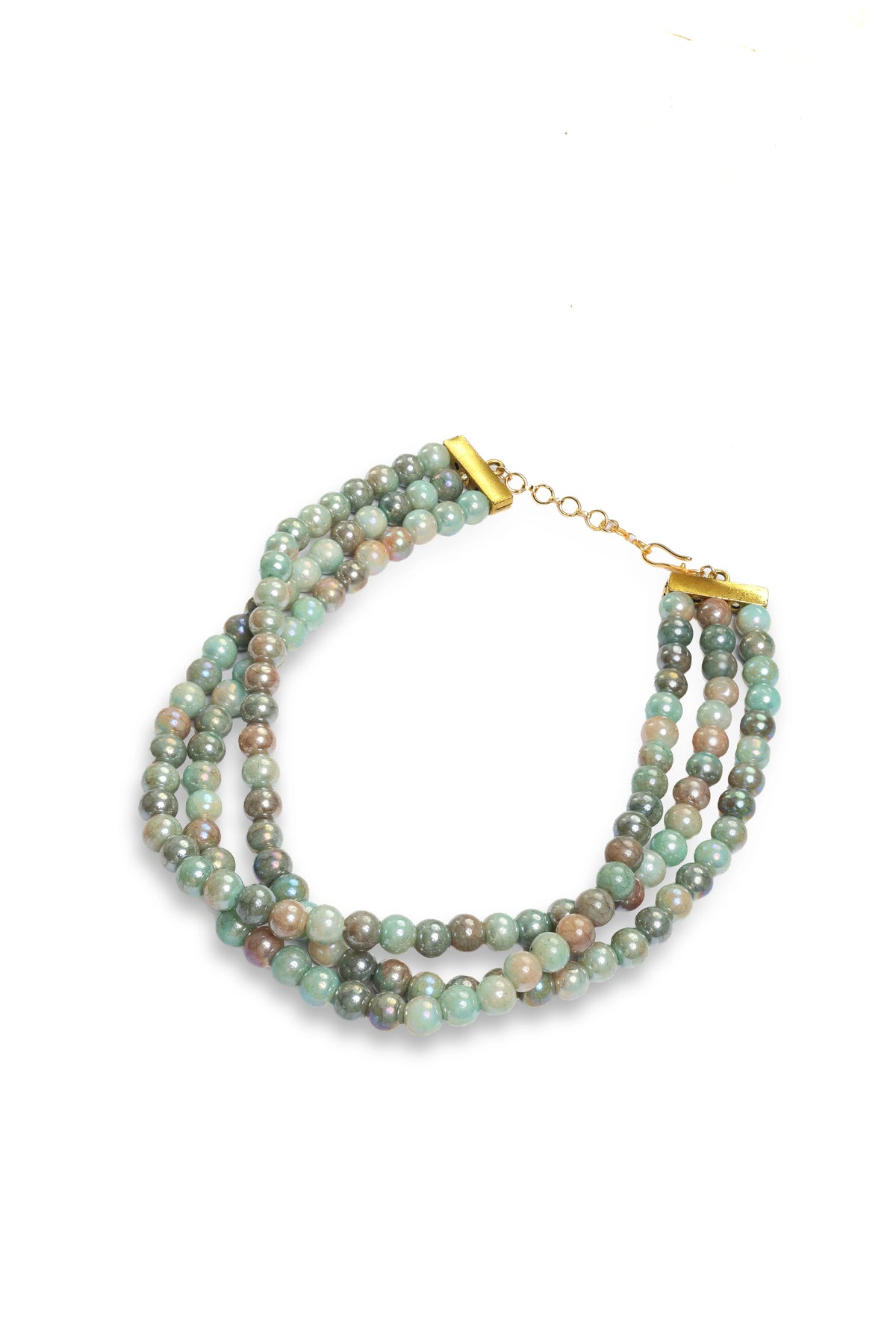 XAGO Dusk Pearl Trio Choker Necklace