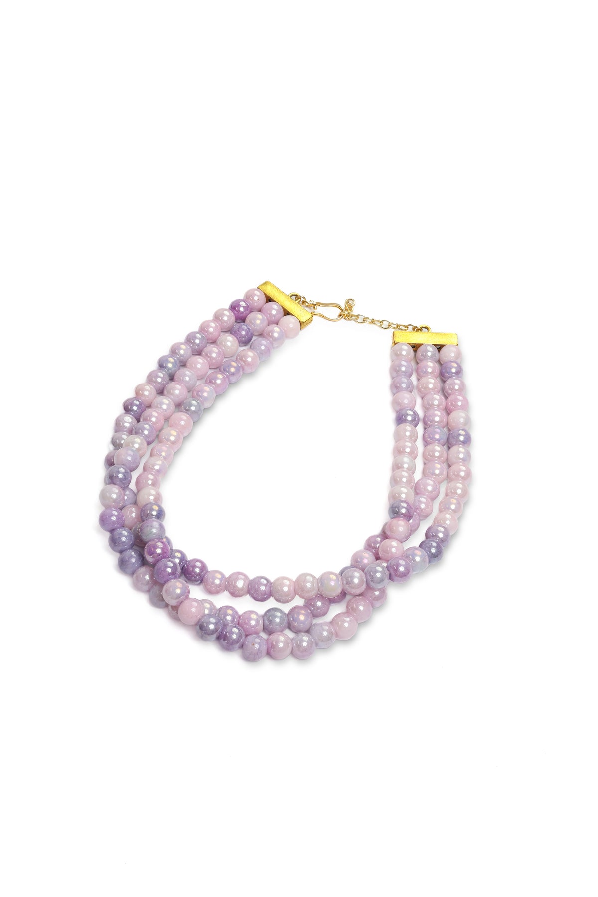 XAGO Blush Kunzite Trio Choker