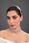 XAGO Blush Kunzite Trio Choker