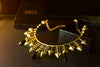XAGO PURPLE AMETHYST GEMSTONE BOW AND ARROW NECKLACE jewellery in 24K gold plating | XAGO Luxe