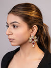 LE ESPEN GOLD PLATED KUNDAN STUDDED EARRINGS jewellery in 24K gold plating | XAGO Luxe