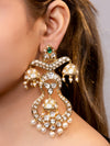 LE NAMA GOLD PLATED MOISSANITE EARRINGS jewellery in 24K gold plating | XAGO Luxe