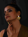 RAKUL SEA SHELL MOP STUDS jewellery in 24K gold plating | XAGO Luxe