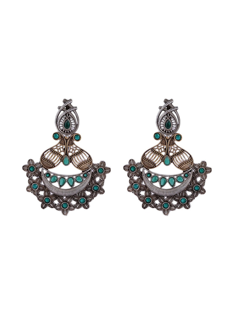 LE BASILIA SILVER-PLATED BEADED DOME-SHAPED EARRINGS jewellery in 24K gold plating | XAGO Luxe