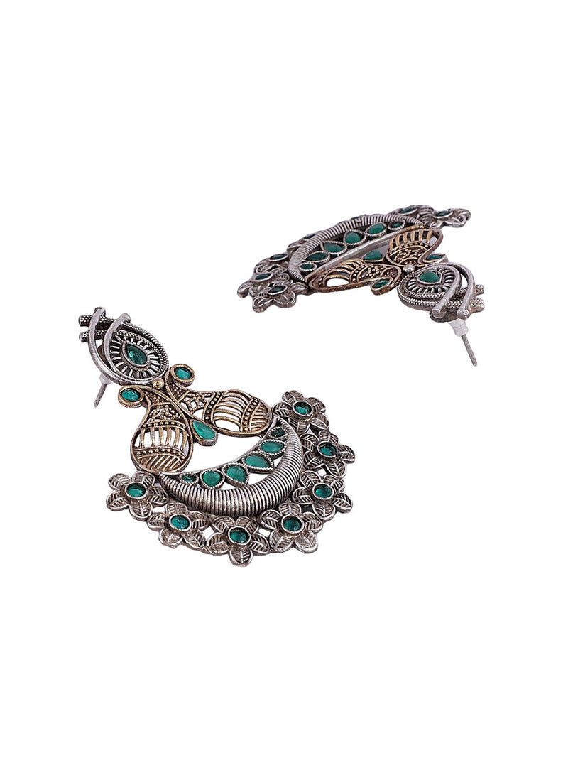 LE BASILIA SILVER-PLATED BEADED DOME-SHAPED EARRINGS jewellery in 24K gold plating | XAGO Luxe