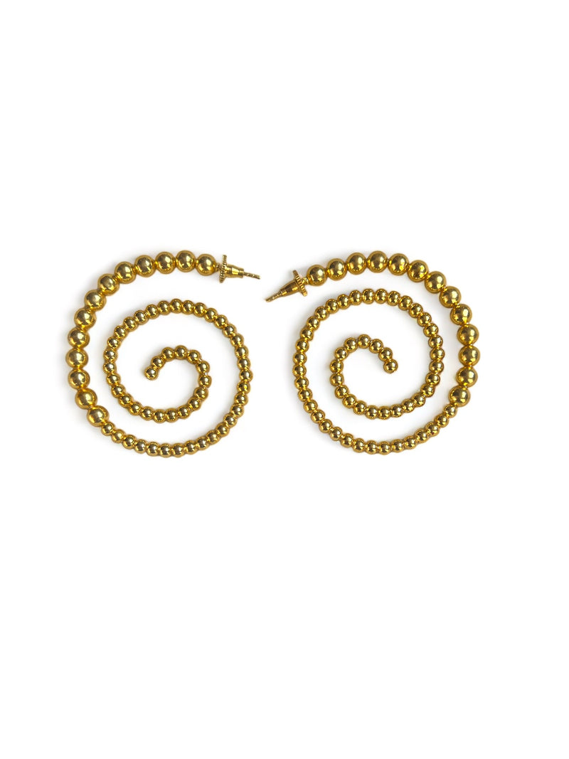 JUPINIR HOOPS EARRINGS jewellery in 24K gold plating | XAGO Luxe
