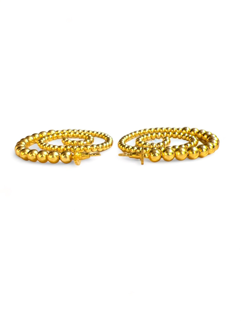 JUPINIR HOOPS EARRINGS jewellery in 24K gold plating | XAGO Luxe