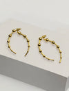 LE DANIELA GOLD PLATED CONTEMPORARY SHAPED STUD EARRING jewellery in 24K gold plating | XAGO Luxe