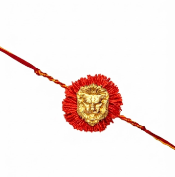 Simha Rakhi – Vedic Rakhi with Golden Lion Motif | Rakshabandhan by XAGO